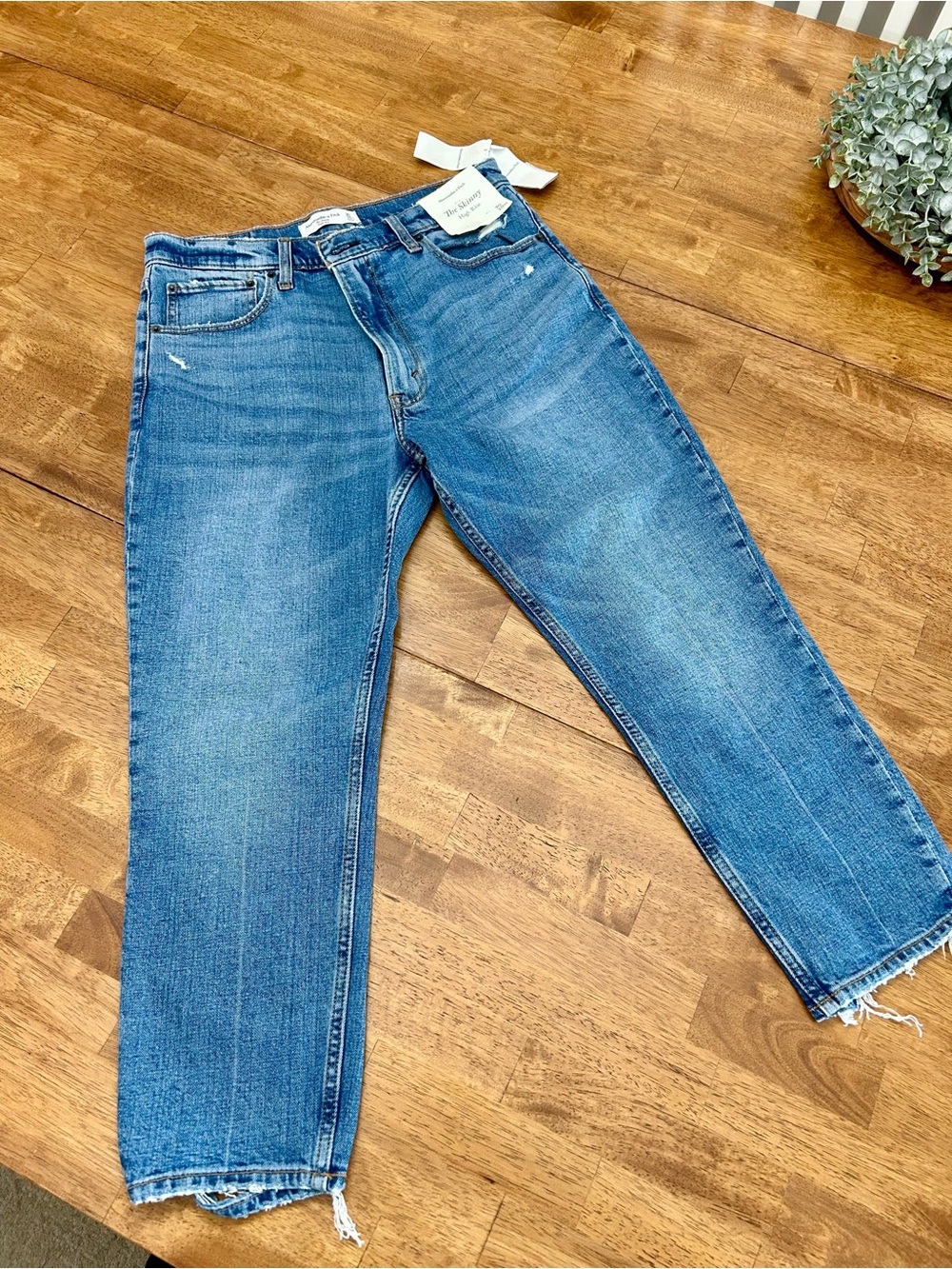 Classic Straight-Leg Blue Jeans